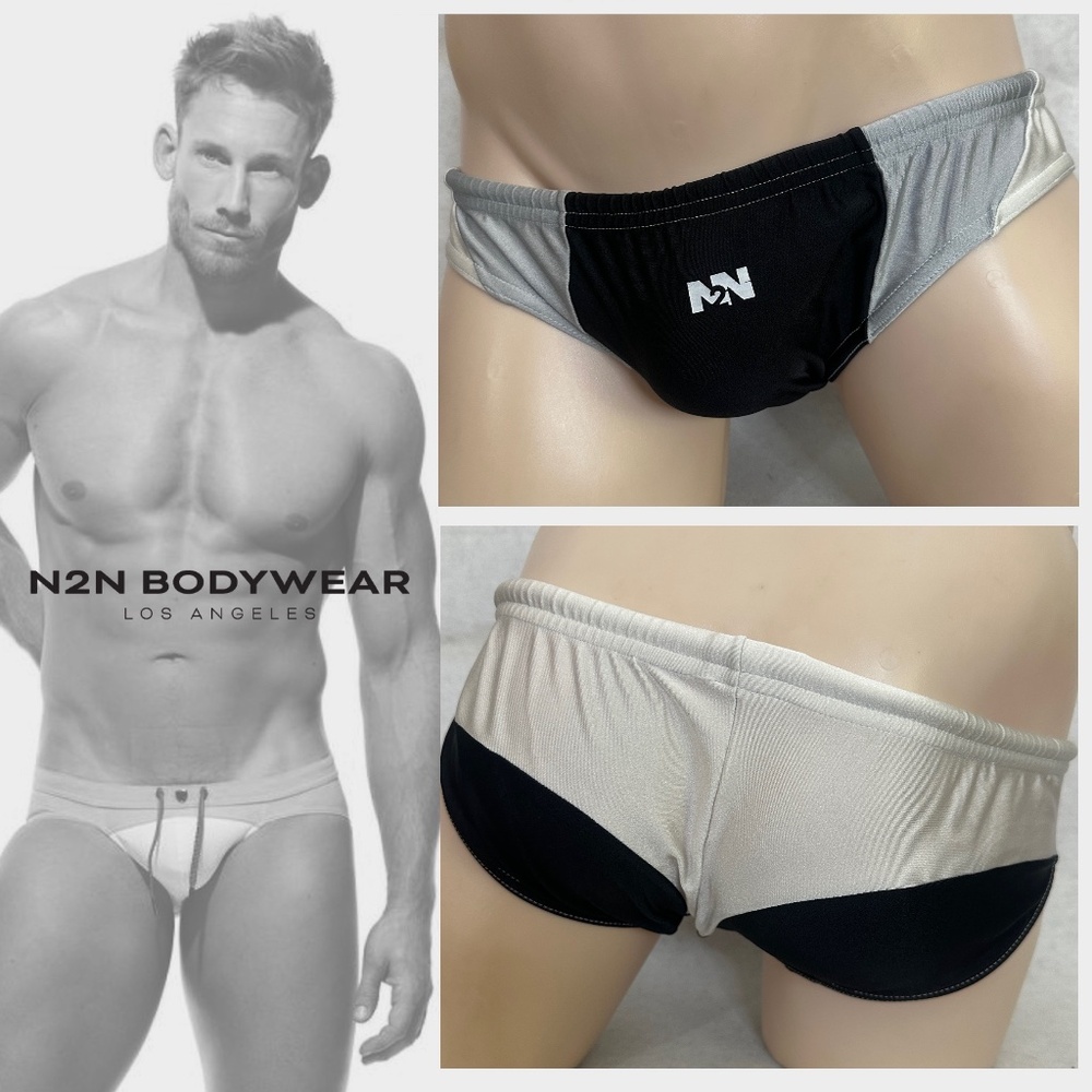 N2N Bodywear Low Rise Swimsuit 32-40" waist Gently worn Nylon / spandex